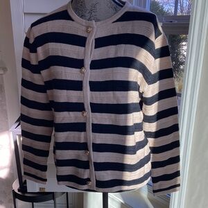 Women's Cardigans Sweater  Striped Long Sleeve Button Down new 🆕